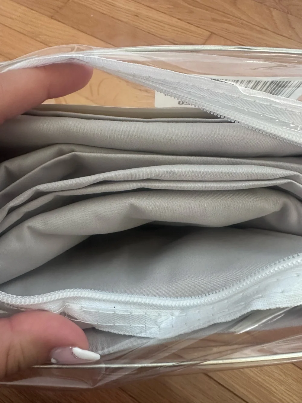 Mellanni Luxury Brushed Microfiber King Flat Bed Sheet - Light Gray